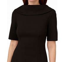 Adrianna Papell Women's Short-Sleeve Sheath Dress - Oxford - Size 0