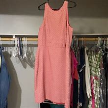Ann Taylor Dresses | Ann Taylor Fitted Knee Length Pink Quilted Dress | Color: Pink | Size: 12