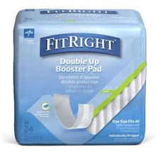 Fitright Double Up Thin Incontinence Booster Pads 3.5 X 11.5 in / Case Of 192