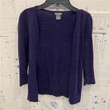 Ann Taylor Sweaters | Ann Taylor Petites Purple Cardigan (Xsp) | Color: Purple | Size: Xsp