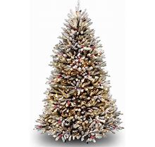 6.5' Dunhill Fir Artificial Christmas Tree With Red Berries - Clear Lights