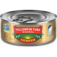 Premium Yellowfin Tuna In Olive Oil, Wild Caught, Solid Light, 5 Oz. Can (Pack O