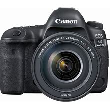 Canon - EOS 5D Mark IV DSLR Camera With 24-105mm F/4L IS II USM Lens - Black