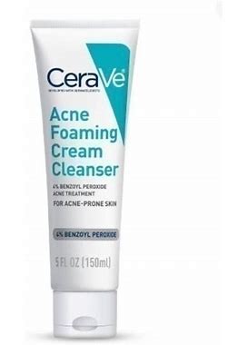 Cerave Grooming | 2 Nwt Cerave Acne Foaming Cream Face Cleanser, Acne Treatment Face Wash- | Color: White | Size: Os