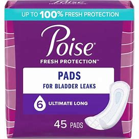 Poise Ultimate Long Pads E-Pack - 45/Case