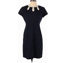 Talbots Casual Dress: Blue Dresses - Women's Size 4 Petite