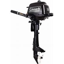 2.6 Hp Outboard Motor With Short Shaft, Black