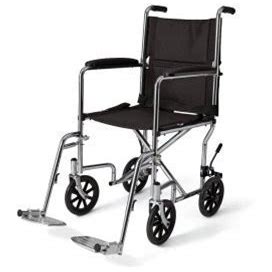 Medline Basic Steel Transport Chairs With 8 Wheels, MDS808200 | By Cleanltsupply.Com