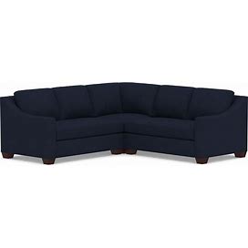 York Slope Upholstered 3-Piece L-Shaped Corner Sectional - Sectional Sofas - Living Room Furniture - Pottery Barn