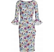 Chiara Boni La Petite Robe Women's Triana Floral Stretch Wrap-Effect Dress - Wind Flowers - Size 4