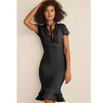 Women's Bandage Strappy Dress - Black, Size M By Venus