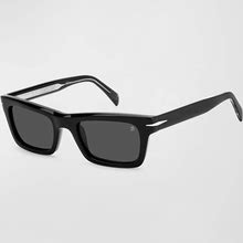 David Beckham Men's Rectangle Acetate Sunglasses, Black, Men's, Sunglasses Square Sunglasses