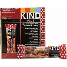 KIND Bars, Cranberry Almond, Healthy Snacks, Gluten Free, 12 Count