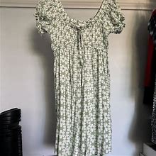 Women's Babydoll Dress - Green - 2