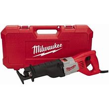 Milwaukee Tool | Sawzall 3,000 Strokes Per Minute, 3/4 Inch Stroke Length, Electric Reciprocating Saw - 120 Volts, 12 Amps | Part 6509-31