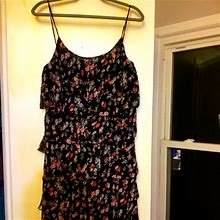 Lily Dresses | Black & Floral Dress - Lily Size Large | Color: Black | Size: L