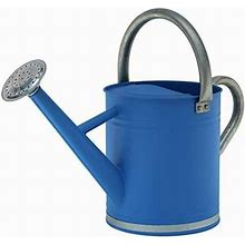 (W3003gt-Db-6) Metal Watering Can - Indoor Outdoor Watering With For Flowers/Plants (3.5 Liter, Blue)