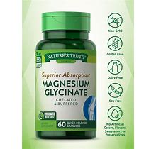Magnesium Glycinate Capsules | 665Mg | 60 Count | Chelated Superior Absorption