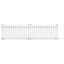 Zippity Outdoor Products Portable Puppy 2 ft. X 4 ft. White Vinyl Fence Panel Kit (2 Pack) ZP19055 ,