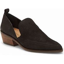 Lucky Brand Mahzan Flat | Women's | Black Leather | Size 6 | Slip-Ons | Block