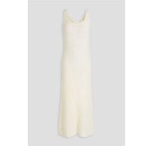 Chloé Open-Knit Wool, Silk And Cashmere-Blend Midi Dress - Women - Ivory Dresses - L