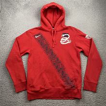 Nike Hoodie Mens Medium Red USA Soccer Hooded Pullover Sweatshirt USMNT Cotton