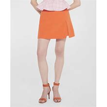 As By Df Calabria Twill Mini Skort, Orange, Women's, Petite, Skirts Mini Skirts