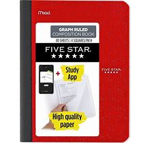 Five Star 80Pg Graph Composition Notebook 9.75"X7.5"