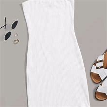 SHEIN White Dress - Women | Color: White | Size: S