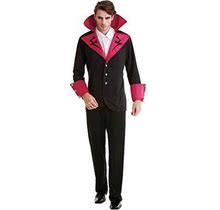 Virile Vampire Men's Halloween Costume - Male Vamp Gothic Dracula (Medium)