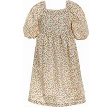 Copper Key Big Girls 7-16 Floral Pleated Dress, , Nectarine - Dillard's Exclusives