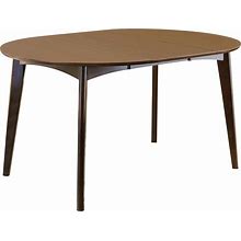 Oval Dining Table Modern - Brown - Wood - 42"W X 42"D X 30"H At Living Spaces