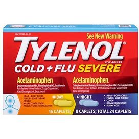 Tylenol Cold & Flu Severe Day & Night Cpl 24Ct