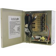 Invid Tech IPS-DCR16-8-2UL Power Supply, Input 110Vac, 8Va Rating
