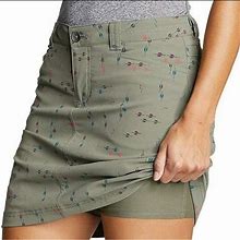 Eddie Bauer Skirts | Eddie Bauer Adventurer 2.0 Green Stretch Skort 10 Euc | Color: Green | Size: 10