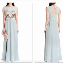 Ted Baker Dresses | Ted Baker London Ted Baker London Cristaa Beaded Ombre Maxi Gown In Blue 0Tb | Color: Blue | Size: 0