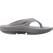 Oofos Ooriginal Sandal Slate Grey Mens Size 9 Womens Size 11 Lightweight Recovery Footwear Reduces Stress On Feet Joints Back Machine Washable, 1
