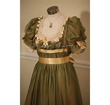 Regency Edwardian Evening Dress Plus Size Handmade In England La Belle Epoque 1908 Young Victoria
