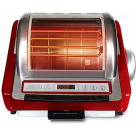 EZ-Store Red Countertop Rotisserie Oven