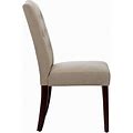 Dorel Living Claudio Tufted Dining Or Living Room Accent Chair In Taupe