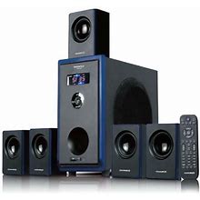 Acoustic Audio Aa5102 Bluetooth Powered 5.1 Speaker System Home