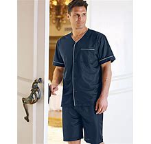 Blair Men's John Blair Tricot Short Pajamas - Blue - 3XL
