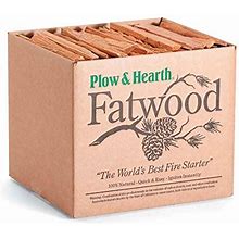 Plow & Hearth Fatwood Fire Starter Organic Kindling Firewood Sticks For Wood Stoves Fireplaces Campfires Fire Pits, Non Toxic, 11 LB - Approx 130 Sti