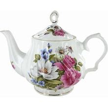 Grace's Rose Bone China - 5 Cup Teapot
