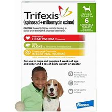 Green Trifexis Chewable Tablet For Dogs 20.1-40 Lbs (Green Box) Chewable Tablets (6 Mos Supply) Size 6