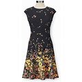 Misses Cascading Floral Garden Dress In Black Size 14 By Northstyle Catalog