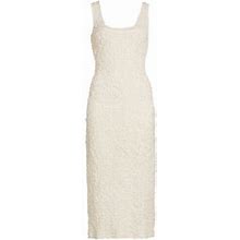 Mara Hoffman Women's Sloan Textured Sleeveless Column Midi-Dress - Cream - Size XL