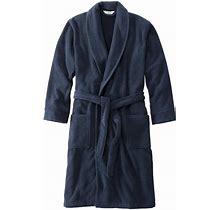 L.L.Bean | Men's Terry Cloth Organic Cotton Robe Navy XXXL, Terry Cloth Cotton