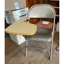 Antique School Desk With Fold Up Chair Combo - 6 Total Chairs! - Local Pick Up