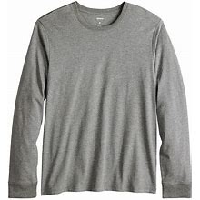 Men's Adaptive Sonoma Goods For Life® Easy Dressing Long Sleeve Crew Tee, Size: XS, Med Grey